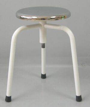 Taburete Clinico Giratoria Plato Acero Cromado